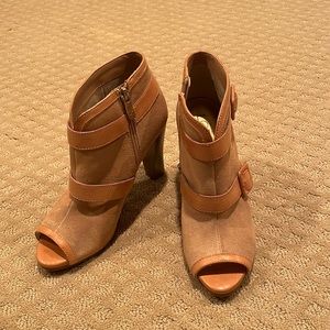 Ann Taylor Loft peep toe booties